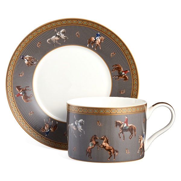 Пара чайная 300 мл Lefard Horse Club серая