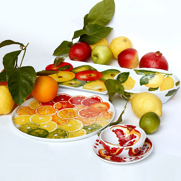 Блюдо сервировочное 33 х 22 см Mele Dieta Mediterranea Fruits