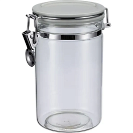 Банка для сыпучих продуктов с замком Regent inox Linea Desco 0,8л 