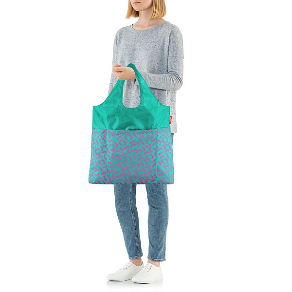 Сумка складная Reisenthel Mini Maxi Shopper Plus signature spectra green
