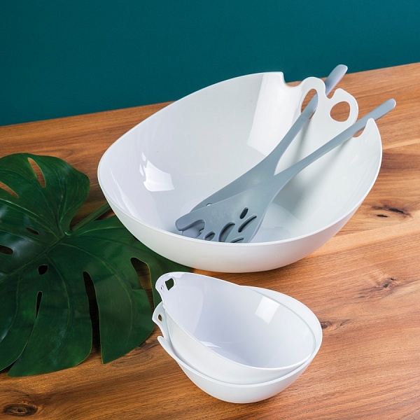 Приборы для салата Koziol Shadow тёмно-зелёные