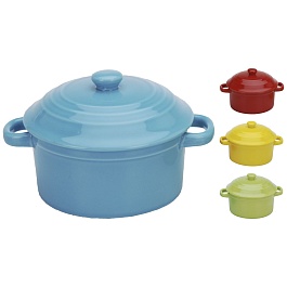 Кастрюля керамическая с крышкой в ассортименте
