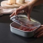 Контейнер круглый 1800 мл Omada Pull Box слоновая кость 