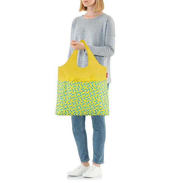 Сумка складная Reisenthel Mini Maxi Shopper Plus signature lemon