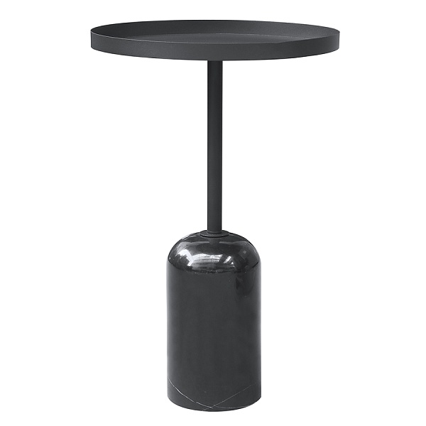 Столик кофейный lars, D40х58 см, черный