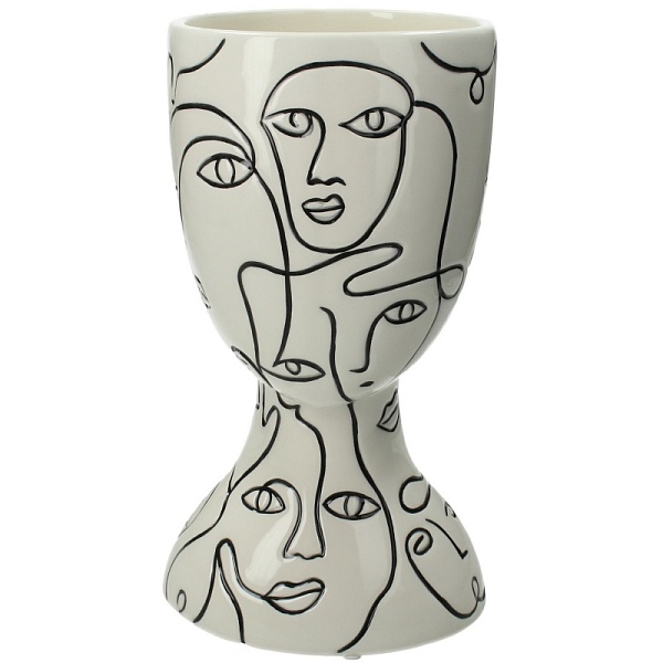 Вазон 15 х 26 см Kersten BV Colour Blocking белый