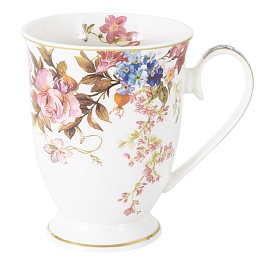 Кружка 325 мл Anna Lafarg Primavera Rosarium белый
