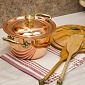 Кастрюля медная с крышкой 2 л Кольчугинский мельхиор