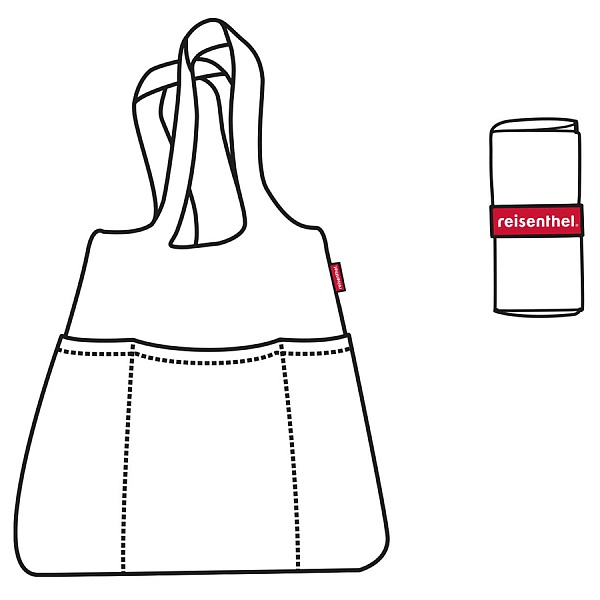 Сумка складная Reisenthel Mini Maxi Shopper Plus bicolor оранжевый-розовый