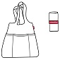 Сумка складная Reisenthel Mini Maxi Shopper Plus bicolor оранжевый-розовый