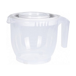 Миска для смешивания с двумя крышками 2,2 л "Fresh" в ассортименте