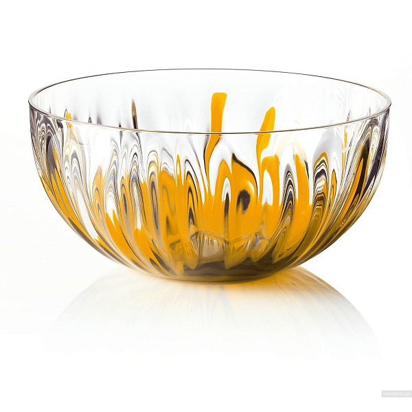 Салатник 24 см  оранжевый IRIS