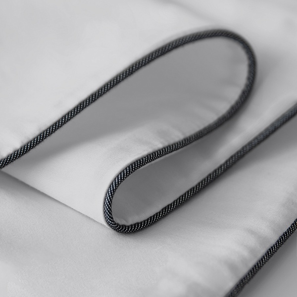 Комплект постельного белья Soft Silver евро, благородное серебро