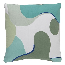 Подушка декоративная из хлопка 45 x 45 см Tkano Freak Fruit зелёный