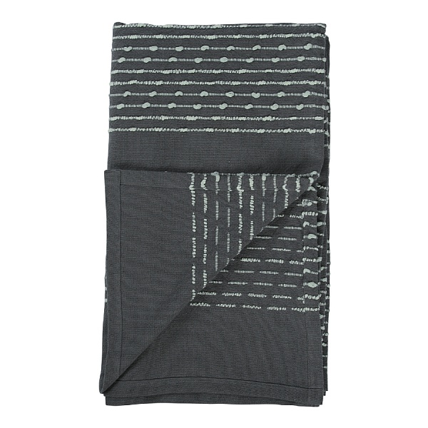 Покрывало хлопковое 230 х 250 см Tkano Ethnic серый