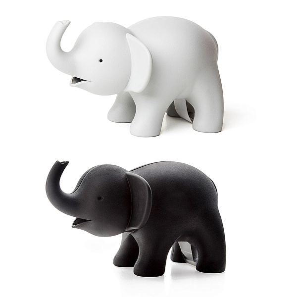Диспенсер для скотча Qualy Elephant чёрный