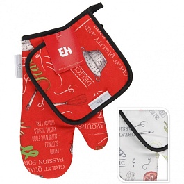 Набор варежка + прихватка для горячего в ассортименте