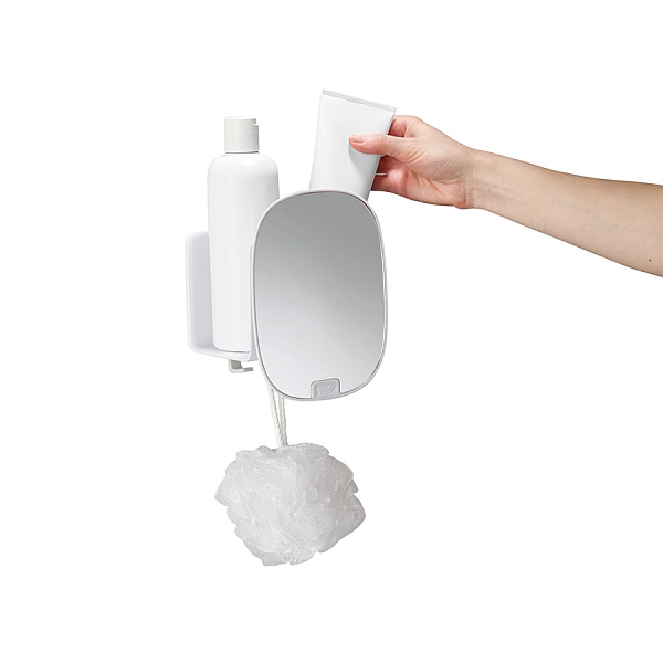 Органайзер для душа с зеркалом Joseph Joseph EasyStore белый