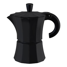 Кофеварка гейзерная на 3 чашки 150 мл Morosina чёрный