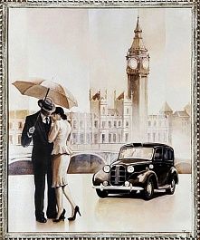 Репродукция картины 40х50 см "Встреча 1"