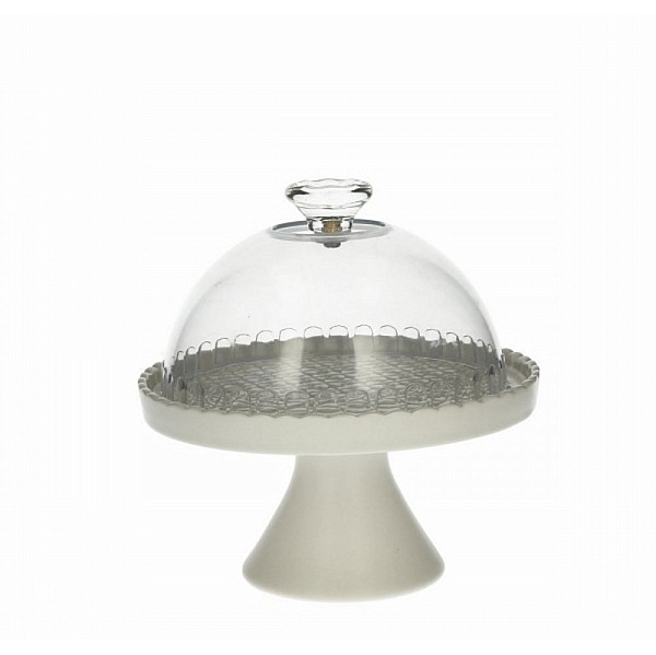 Тарелка на ножке со стеклянной крышкой DOLCE CA MELROSE