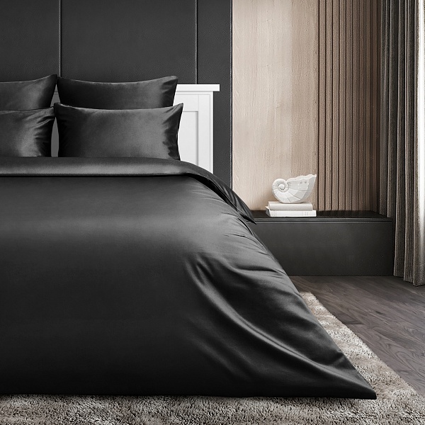 Комплект постельного белья семейный Soft Silver, икра