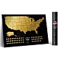 Карта Travel Map USA черная