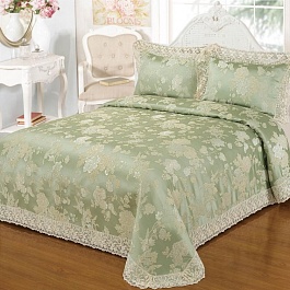 Комплект покрывало и наволочки 240 х 260 см Sofi de Marko Ракель изумруд