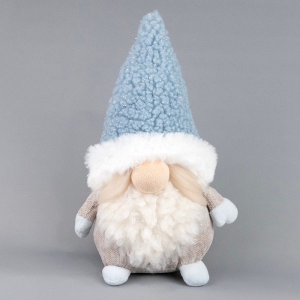 Сувенир Гном 16 х 10 x 20 см Азалия голубой