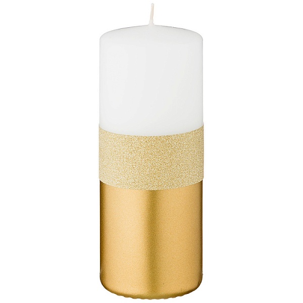 Свеча 15 см Adpal Brilliant Gold