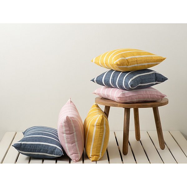 Чехол на подушку 45 х 45 см Tkano Essential полоска пыльная роза