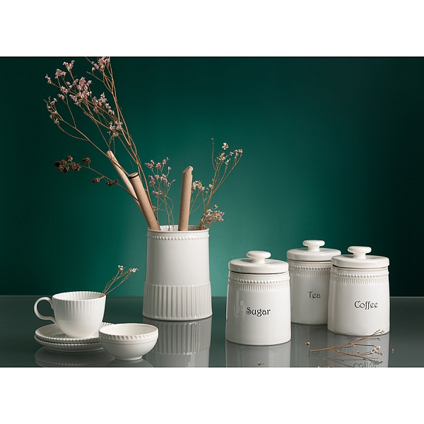 Банка для кофе 820 мл Tkano Kitchen Spirit белый