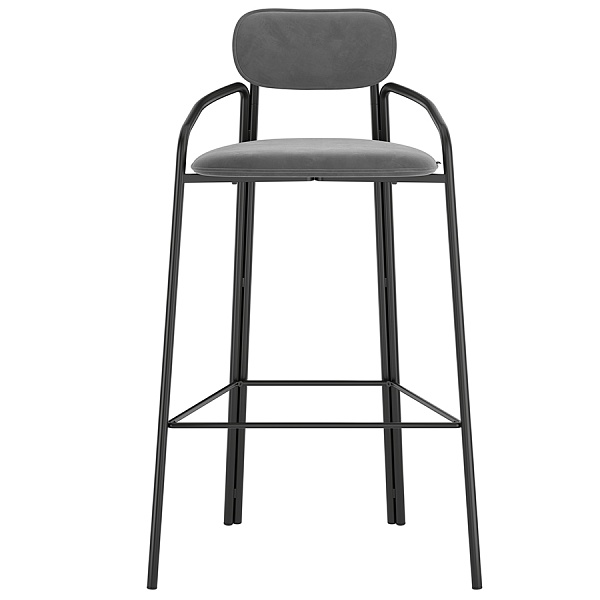Набор барных стульев Latitude Ror Round 2 шт чёрный-серый