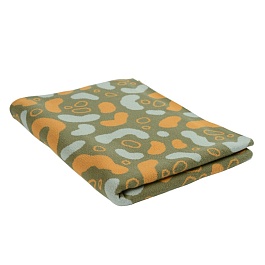 Плед вязаный с авторским принтом 130 х 180 см Tkano Animal spots