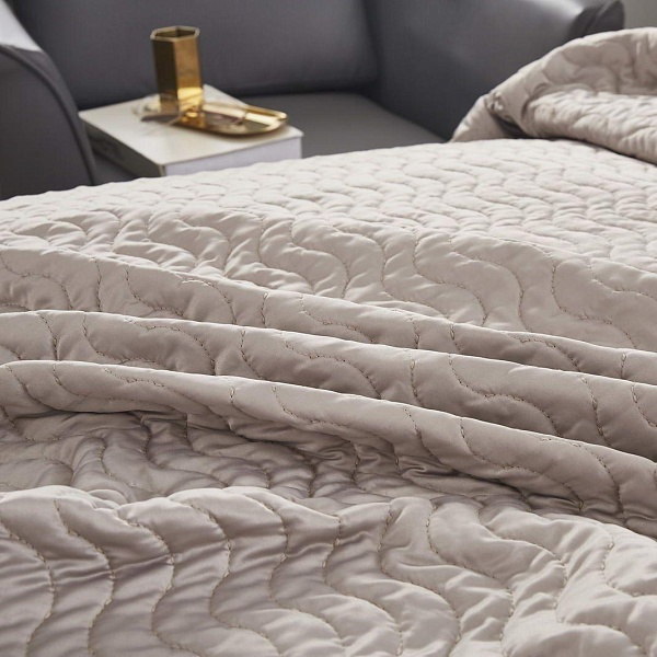 Комплект покрывало и наволочка 160 х 220 см Sofi de Marko Саванна серый