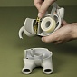 Диспенсер для скотча Qualy Elephant серый