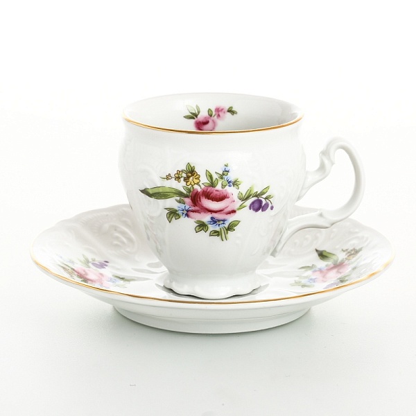 Набор кофейных пар 6 персон Bernadotte Полевой цветок 12 предметов