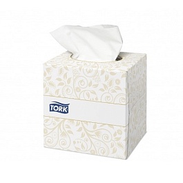 Салфетки косметические Tork Premium 100 шт белый
