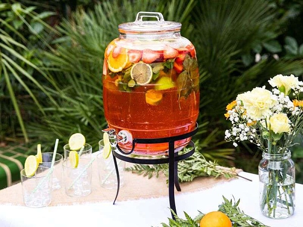 Диспенсер для напитков стеклянный 10 л на подставке Maxwell & Williams