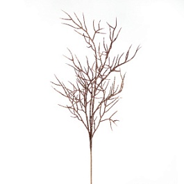 Декоративная ветка с глиттером 68 см Азалия коричневый