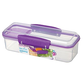 21479 TO-GO Контейнер с разделителем 410мл фиолетовый