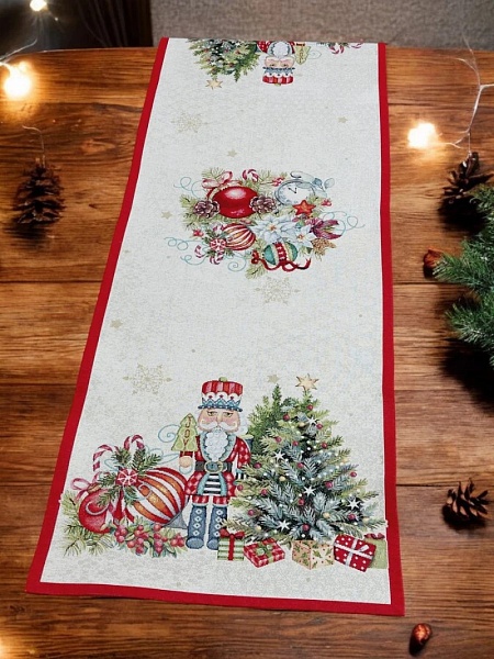 Дорожка 44 х 140 см Le Gobelin Щелкунчики красная