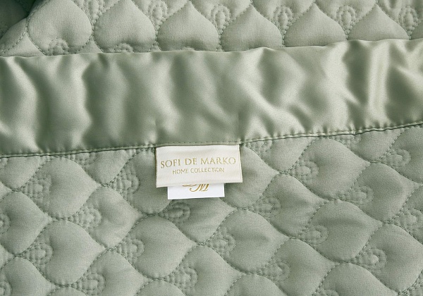 Комплект покрывало и наволочки 160 х 220 см Sofi de Marko Роксалана олива