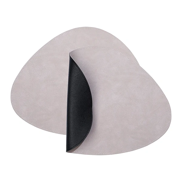 Набор салфеток сервировочных 4шт 33х41 см, Drop черный/светло серый