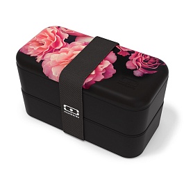 Ланч-бокс 1 л Monbento MB Original flower mood black