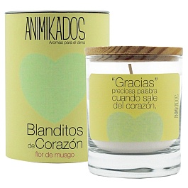 Свеча ароматическая animikados, true friends, Белый мускус, 40 ч.