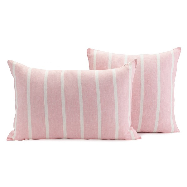 Чехол на подушку 45 х 45 см Tkano Essential полоска пыльная роза