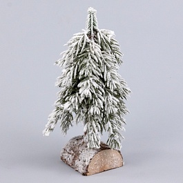 Ель заснеженная 25 см Азалия зеленый/белый