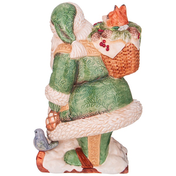 Фигура 19 х 18 см Lefard Дед Мороз на лыжах мультиколор