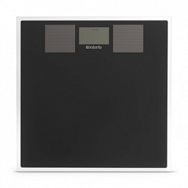 Цифровые весы для ванной комнаты на солнечных батареях Brabantia Чёрный